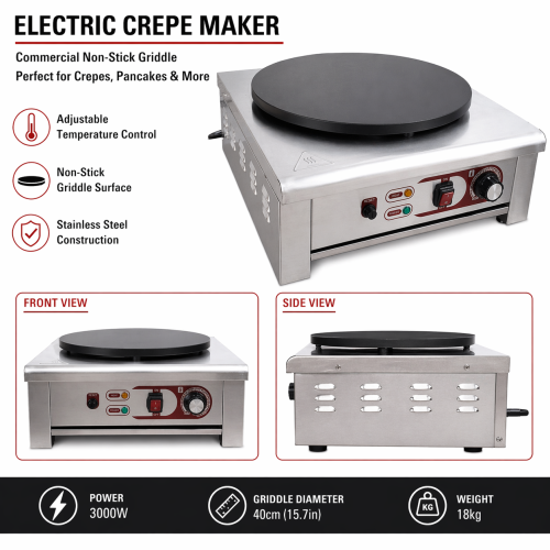 Commercial Single Electric Crepe Pancake Maker