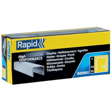 Rapid High-Performance Staples for Textiles, Finewire No. 13, Leg Length 6mm, Staple Gun Staples, Galvanised Steel, 5000 Pieces, Boxed (11830700)
