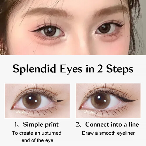 in1Eyeliner Stamp Wingliner, Μαύρο Μολύβι Eyeliner, Σφραγίδα Wing Cat Eye, Αδιάβροχο, Μακράς Διάρκειας 2