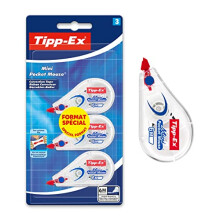 Tipp-Ex Mini Pocket Mouse Correction Tape – Blister Pack 2+1 white