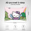 Povlak na polštář Hello Kitty, polyester, 20x30 palců 4
