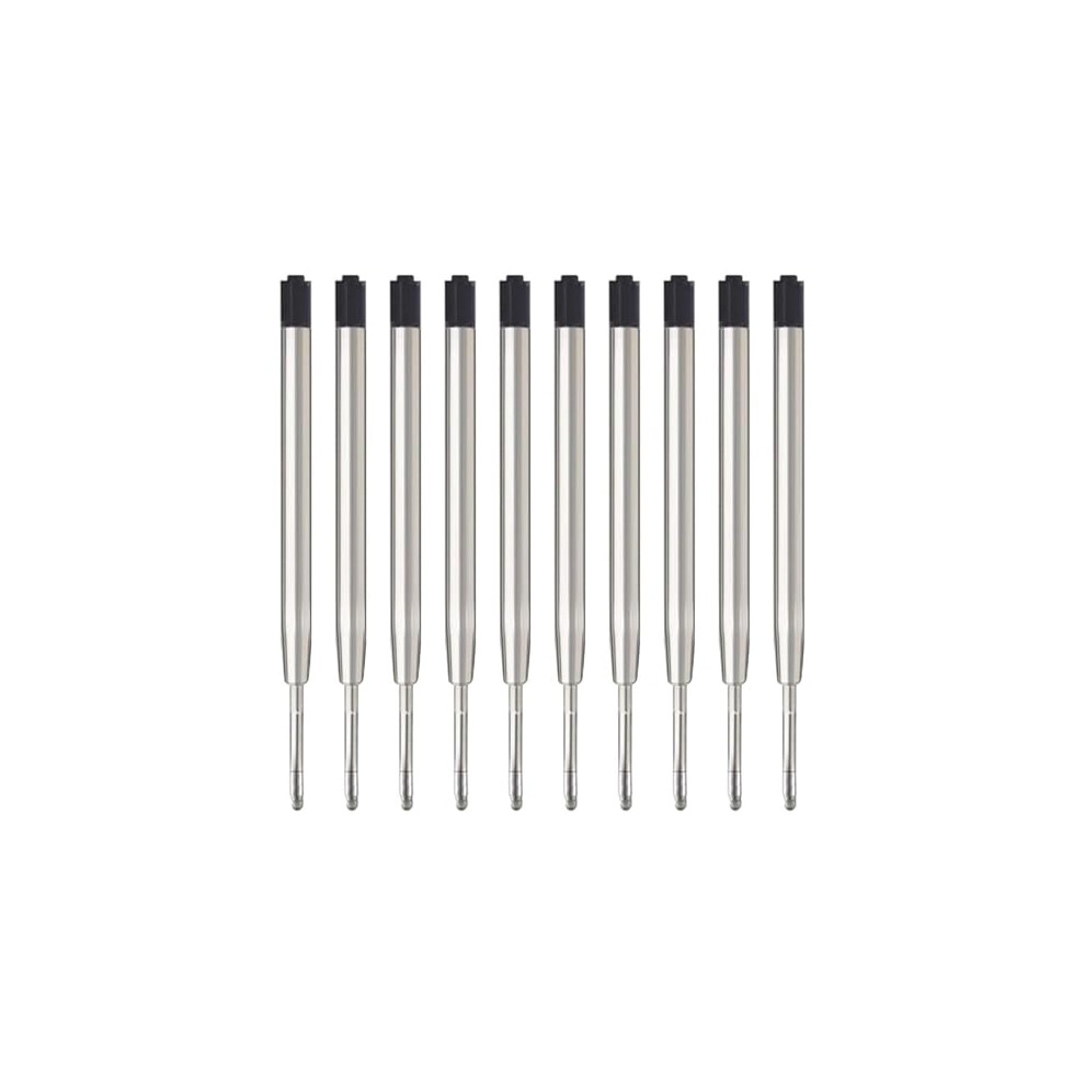 Mengran 3.9'' Ballpoint Ink Pen Refills For Click Pens,1Mm Medium Tip,Compatible With Parker Pen Refill (Pack Of 10) ( Ink) Black 68729578