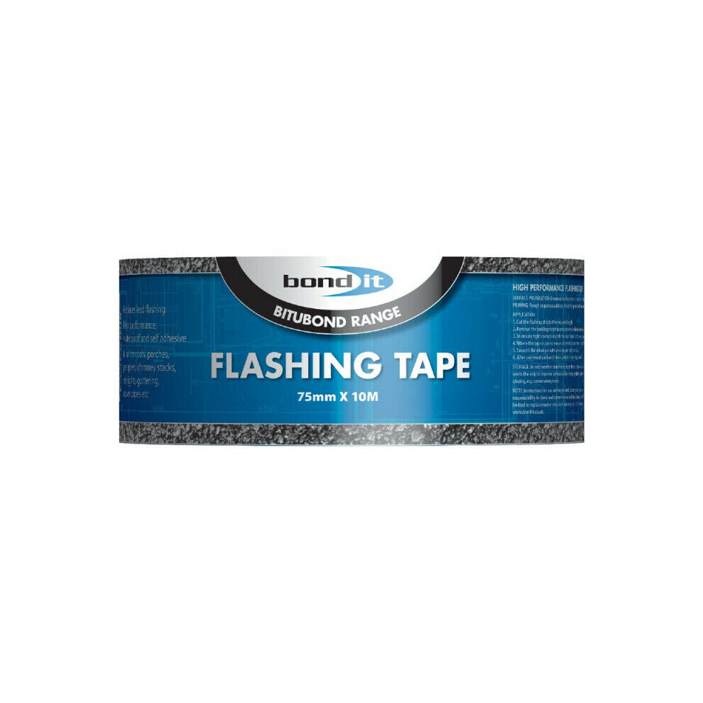 Flashing Tape Lead Self-Adhesive Bitumen Roofing Flashband Grey 75Mmx10m 5061022230849