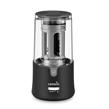Electric Pencil Sharpener, AC Adapter Powered Sharpener with Container for 6-12mm Coloured Pencils, Auto Stop for Artists, Office, Classroom, School
