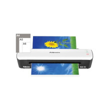 Fellowes Sola A4 Laminator Machine for Home Use - Fast 4 Minute Warm Up Time with Auto Shut Off Feature - 80-125 Micron - Amazon Exclusive, White/Bla