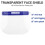 5 Pack Protective Face Shield with Full Face Protection, Reusable Clear Design, Comfortable Sponge Padding and Adjustable Elastic Band 2