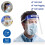 5 Pack Protective Face Shield with Full Face Protection, Reusable Clear Design, Comfortable Sponge Padding and Adjustable Elastic Band 4