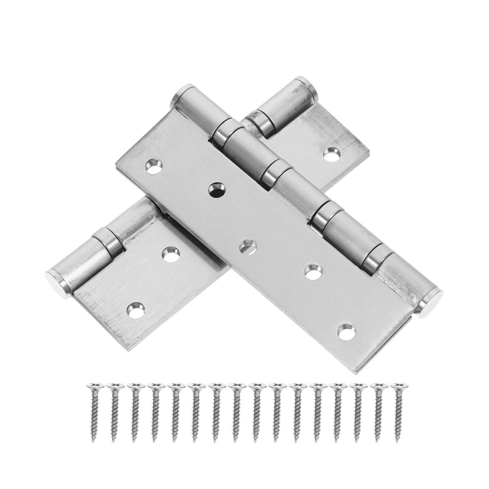 Heavy Duty Stainless Steel Door Hinge 2Pcs, Quiet Ball Bearing Design For Cabinet, Closet, Gate 9351714932455