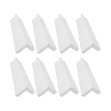 16 Pcs Aluminum Siding Corners Outside White Siding Corner Caps Smooth Siding Aluminum Corner Trim 16 Metal Nails