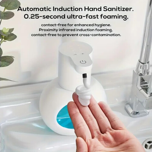 Automatic Foaming Soap Dispenser Touchless Smart Sensor Rechargeable 14.2oz Wall Mounted for Bathroom Kitchen 2