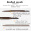 Waterproof Long Lasting Double Ended Eyebrow Pencil with Triangular Precision Tip and Brush (D, One Size) 4