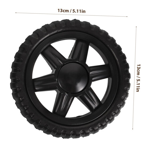 4 Pack Heavy Duty Replacement Cart Wheels for Grocery and Laundry Trolley, Smooth Rolling Design 1