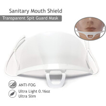(10 PACK) EZ SHIELD Clear Transparent Spit Guard Mouth Mask Anti-fog Ultra Light Reusable Face Covering Mask Washable