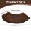 Curved Corner Shower Mat Non Slip Soft Absorbent Bath Mat Washable Space Saving Design for Bathroom 3