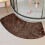 Curved Corner Shower Mat Non Slip Soft Absorbent Bath Mat Washable Space Saving Design for Bathroom 4