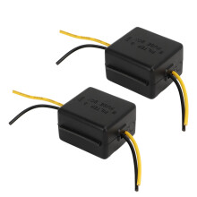 Car Audio Noise Filter 2PCS 12V Power Noise Suppressor for Stereo Amplifier Equalizer Clear Sound