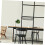 Wall Hanging Storage Baskets Set of 2, Wire Grid Panel Organizers for Home Office Kitchen, Space Saving 3