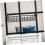Wall Hanging Storage Baskets Set of 2, Wire Grid Panel Organizers for Home Office Kitchen, Space Saving 5