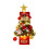 17.7 in Red Tabletop Christmas Tree with Lights 2