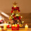 17.7 in Red Tabletop Christmas Tree with Lights 5