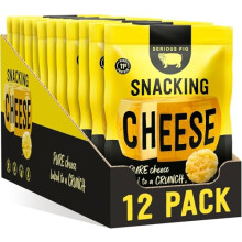 Serious Pig Snacking Cheese - Pure Cheese Crisps High Protein Zero Carb (12 x 24g)