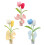 Eleganter gehäkelter Tulpenstrauß, tragbar für Büros oder-A 2