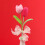 Eleganter gehäkelter Tulpenstrauß, tragbar für Büros oder-A 3