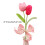 Eleganter gehäkelter Tulpenstrauß, tragbar für Büros oder-A 4
