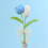Eleganter gehäkelter Tulpenstrauß, tragbar für Büros oder-A 5