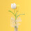 Eleganter gehäkelter Tulpenstrauß, tragbar für Büros oder-A 7