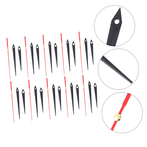 10 Sets Metal Clock Hands for Wall Clocks, Lightweight Aluminum DIY Clock  Replacement Set 2