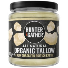 Hunter & Gather Organic Beef Tallow from Grass Fed British Cows 300g | Gluten Free, Seed Oil Free | Keto, Low Carb, Paleo I Ancestrally Inspired Nutr