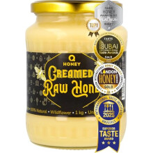 Q Honey Creamed Honey (Whipped)1kg, Ultra-Smooth, Spreadable Texture - Superior Taste Award 2025, Your New Favourite Breakfast Spread