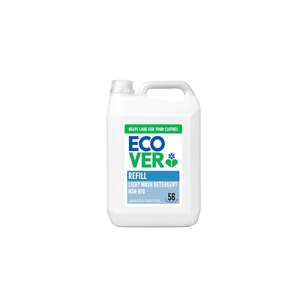 Ecover Non Bio Based Laundry Washing Liquid, Lavender & Eucalyptus, 56 Washes, 5L