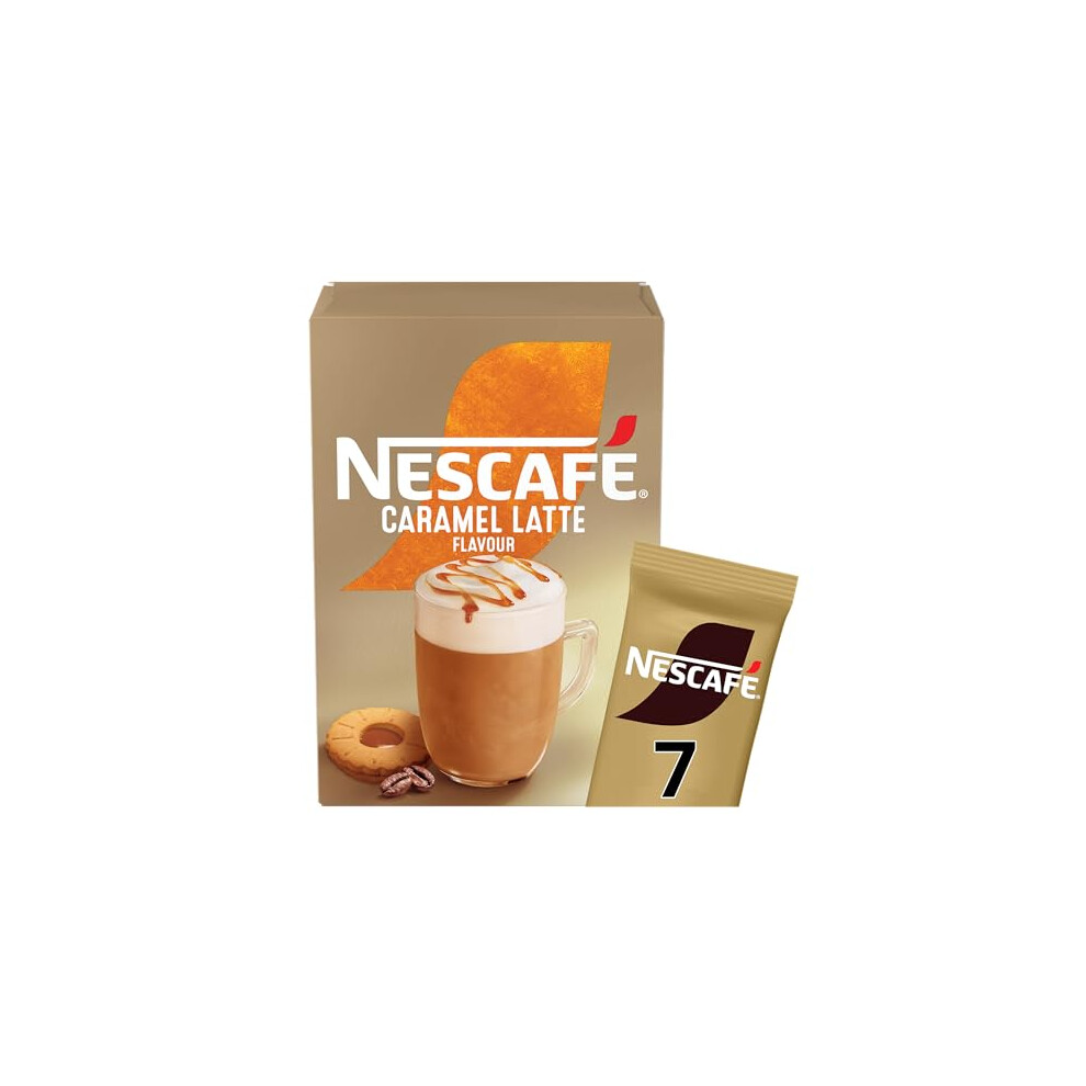 Nescafe Nescafé Caramel Latte Instant Coffee 7 X 17G Sachets