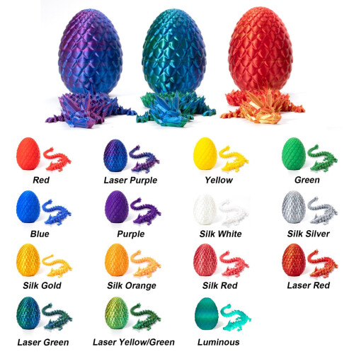 Jucărie Dragon Fidget cu Ou de Paște de Cristal 2 buc