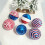 Patriotic Sequin Ball Ornaments 6pcs 4