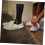 2pcs Sock Display Mannequin Foot Model Stretcher Props Lightweight Space Saving Holders 2
