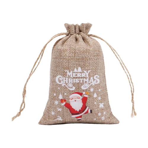 Sacos de Natal com Cordão para Doces e Lanches - 10 Unidades 1