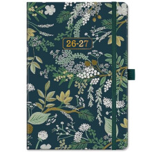 Academic Diary 2026-2027 - A5 Diary 2026-2027 Week to View, August 2026 - July 2027, 12 Months Diary with Elegant Hardcover, Elastic Pen Loop, Back P