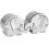 Coffret souvenir éléphant argent antique 2 pièces 1