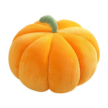 35 cm pluszowa poduszka dekoracyjna w kształcie dyni, pomarańczowa