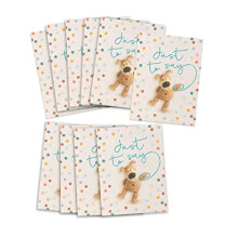 Boofle | Multipack of 10 Just to Say Cards | Congratulations/Proud of You | Cute Designs | With Envelope | 125 x 195 x 15 mm