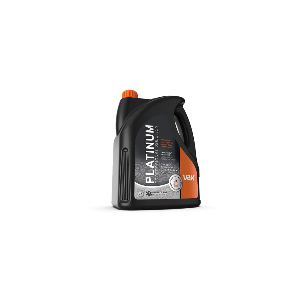 Vax Platinum Professional 4L Carpet Cleaner Solution Stain Remover Shampoo Rose Burst Scent Neutralises Pet Odours 19142060 Charcoal