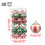 Christmas candy ornaments gold glitter 30 pcs 3
