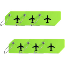 Identificadores de equipaje personalizados, etiquetas de equipaje aprobadas por la TSA con cubierta de privacidad, silicona flexible para mochilas y