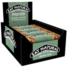 Eat Natural Protein Peanuts, Almonds & Salted Caramel Fruit & Nut Bars 12 x 40g