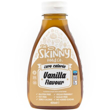 Skinny Food Co Vanilla Syrup 425ml - Sugar Free Zero Calorie Syrup For Breakfast, Coffee, Pancake, Snacks, Cocktails, Drinks & Desserts - Vegan, Glut