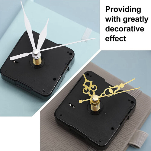 5-Piece Silent Quartz Clock Movement Kit with 7 Short Hands 2