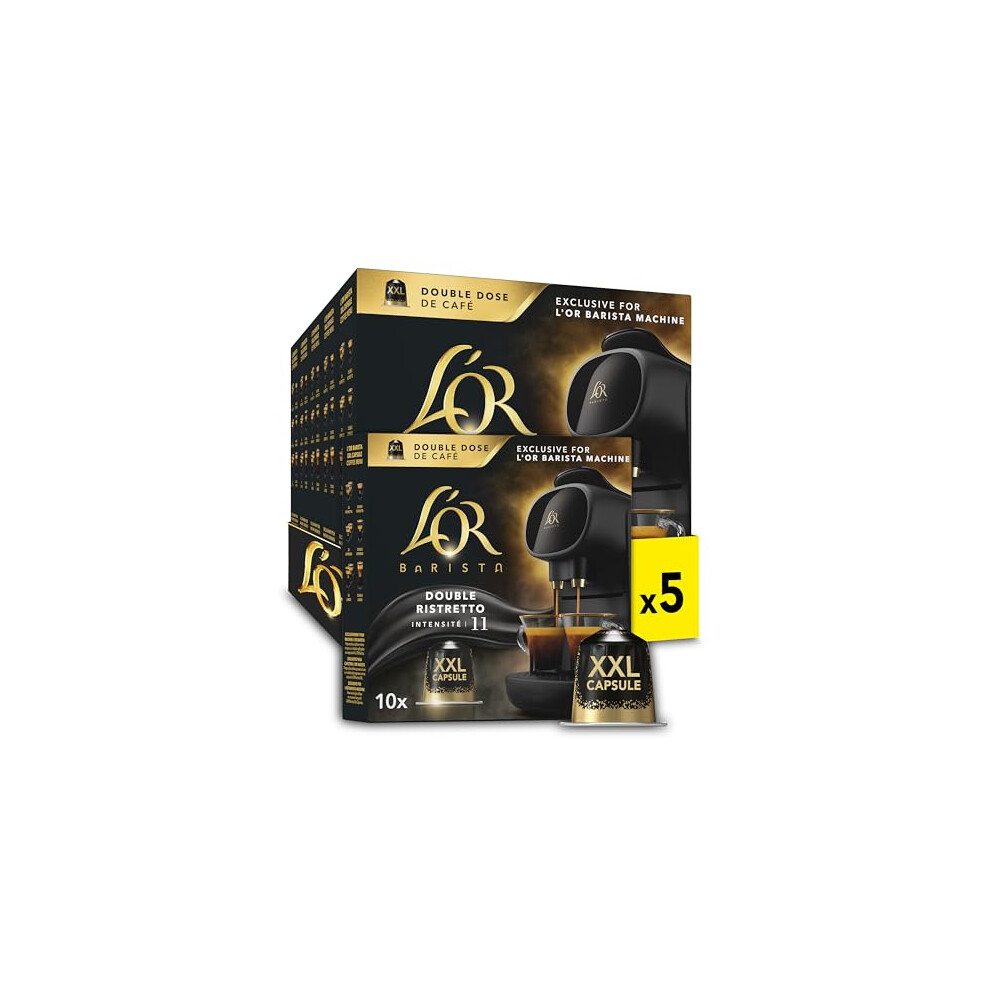 L'or L’or Barista Double Ristretto Xxl Aluminium Medium Roast Coffee Capsules (5 X 10 Pods) Intensity 11